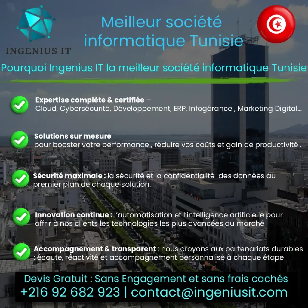 Meilleur société informatique en Tunisie