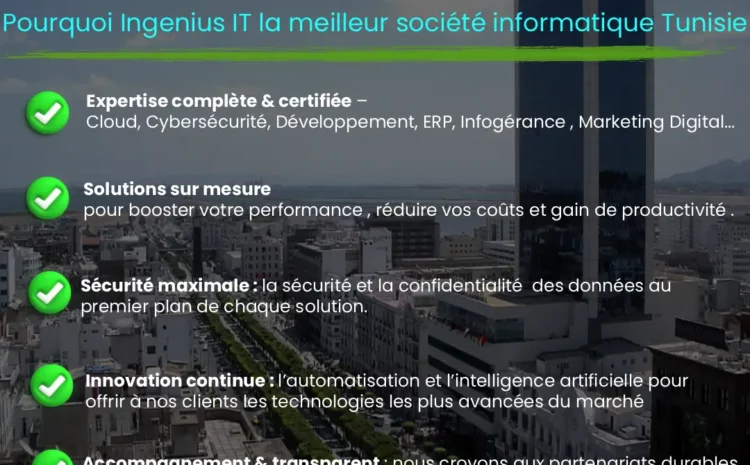 Meilleur société informatique en Tunisie