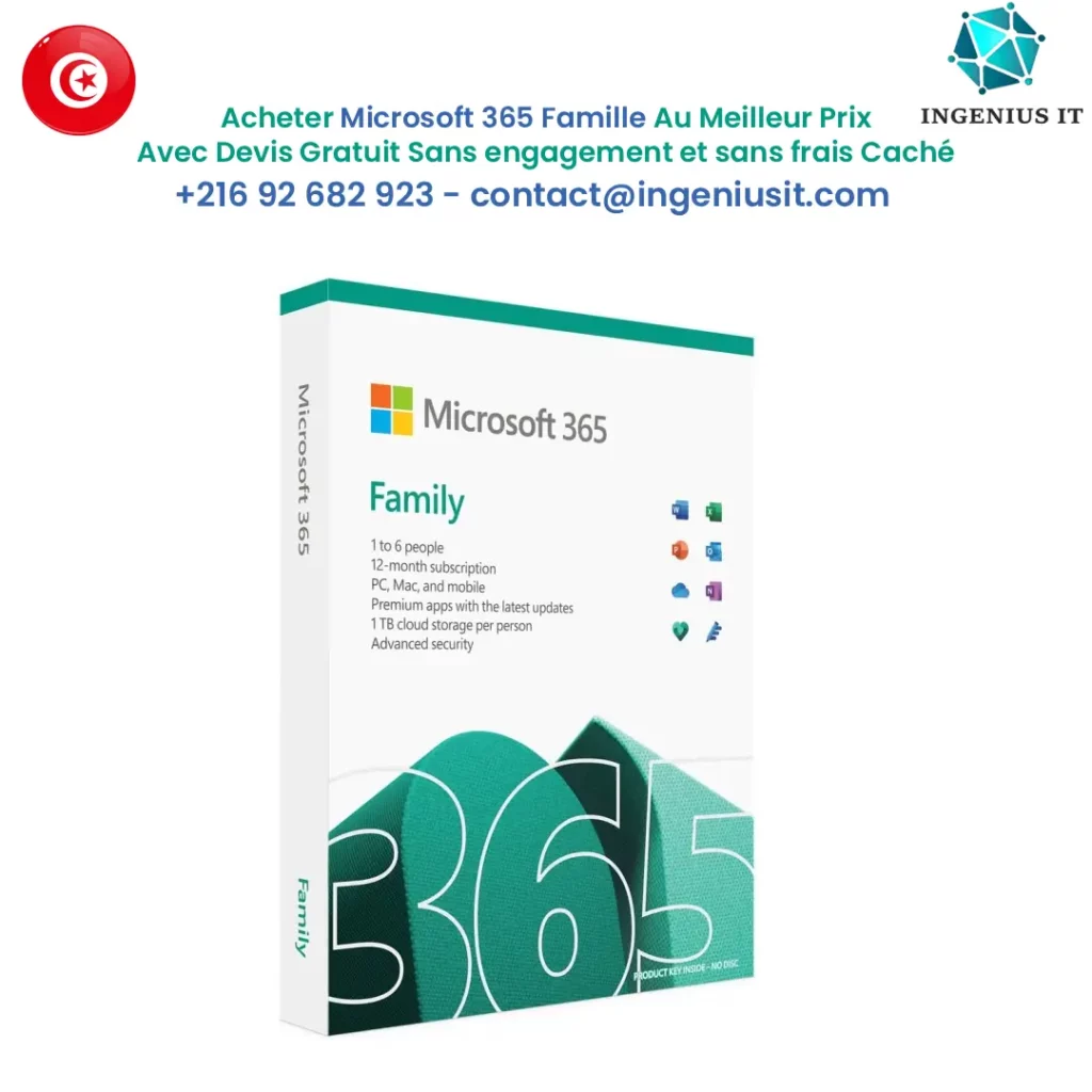 Microsoft 365 Famille Tunisie