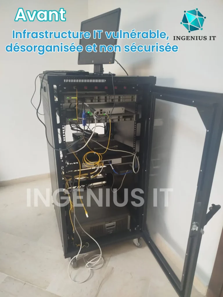Infrastructure IT vulnérable, désorganisée et non sécurisée
