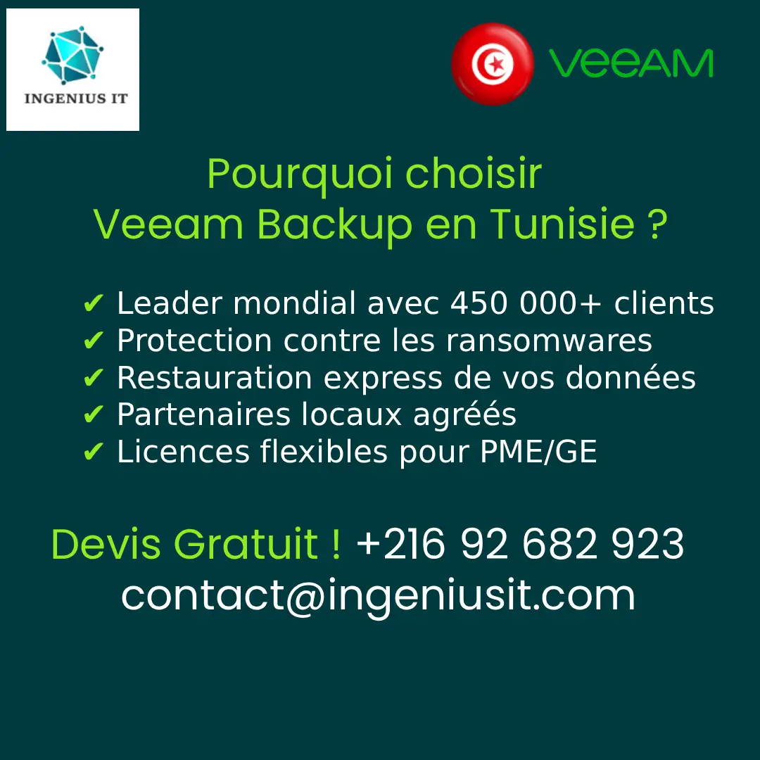 Pourquoi choisir Veeam Backup en Tunisie ?