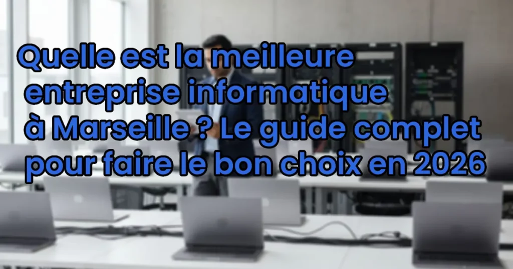 Quelle est la meilleure entreprise informatique à Marseille ?