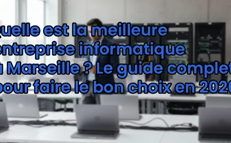 Quelle est la meilleure entreprise informatique à Marseille ?