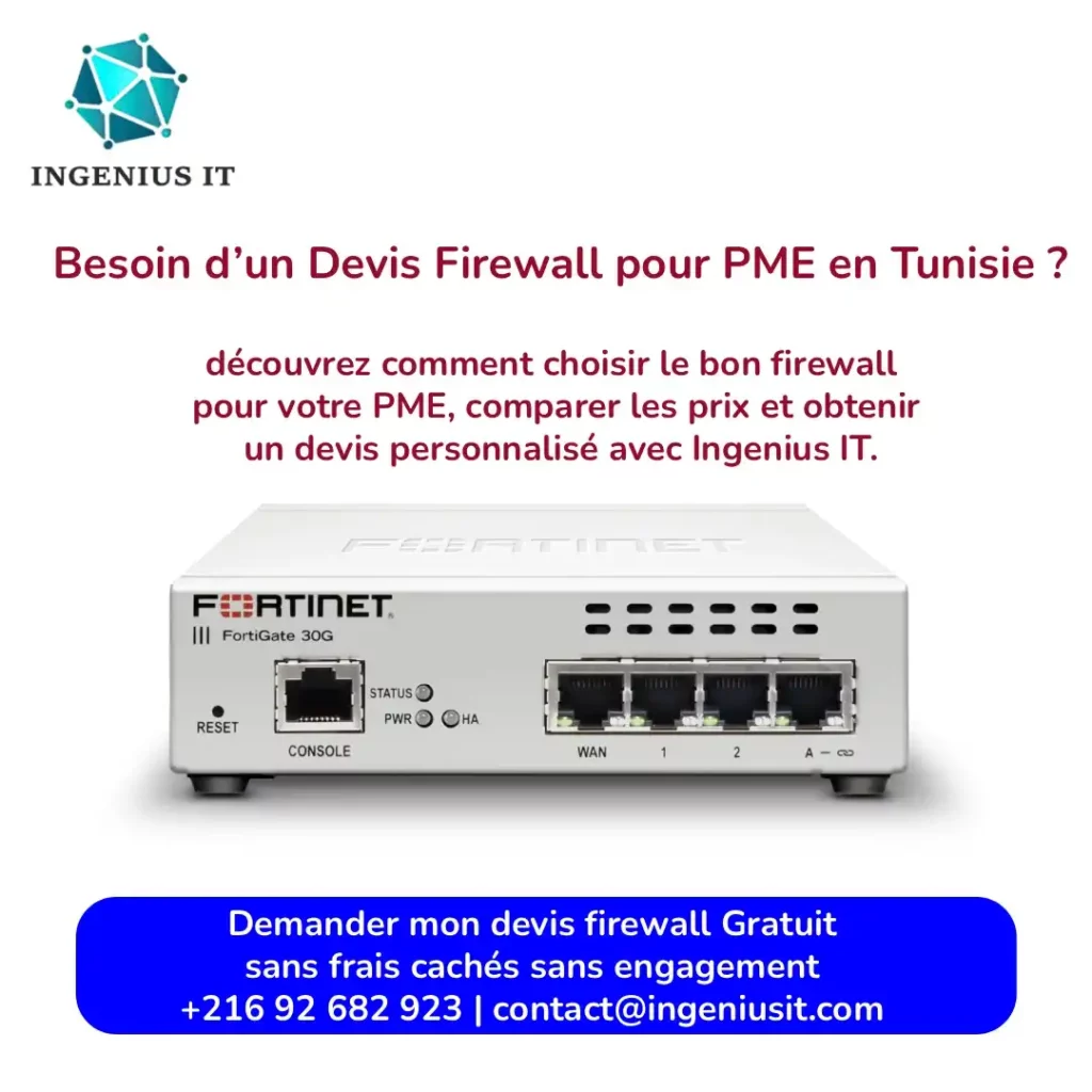 Devis Firewall pour PME en Tunisie